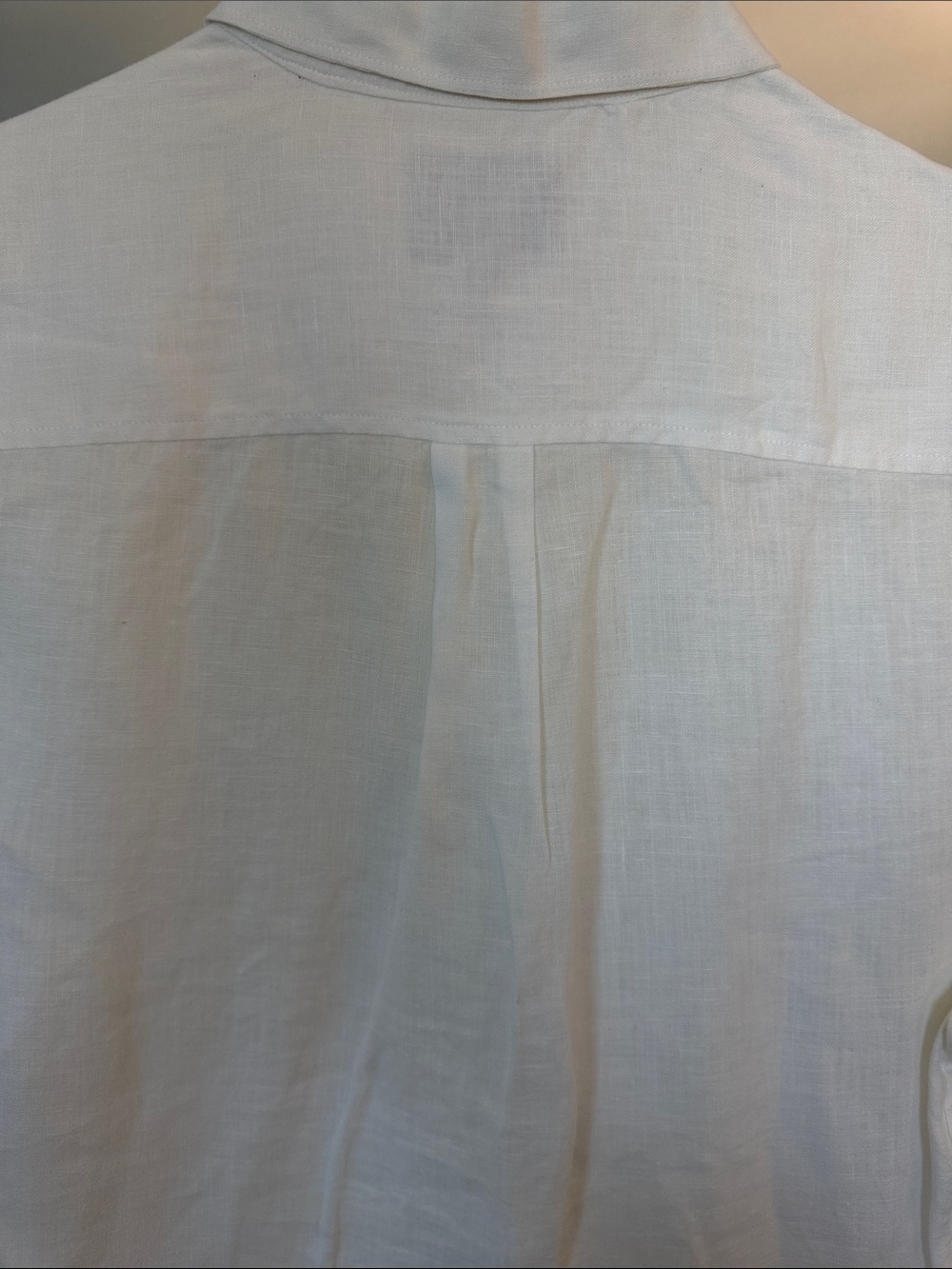 Lucky Brand Linen Men's White Polo Shirt - Picture 4 of 5